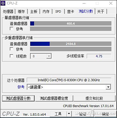 i5-8300h cpu-z跑分i7-7700hq cpu-z跑分从理论跑分数据来看,在获得超