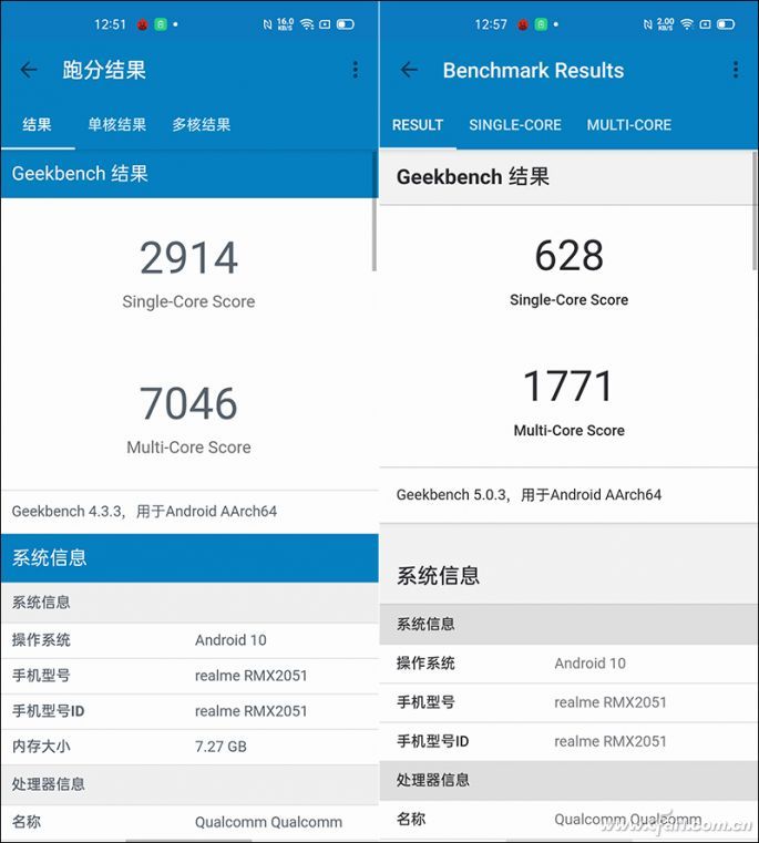 GeekBench-4-5测试