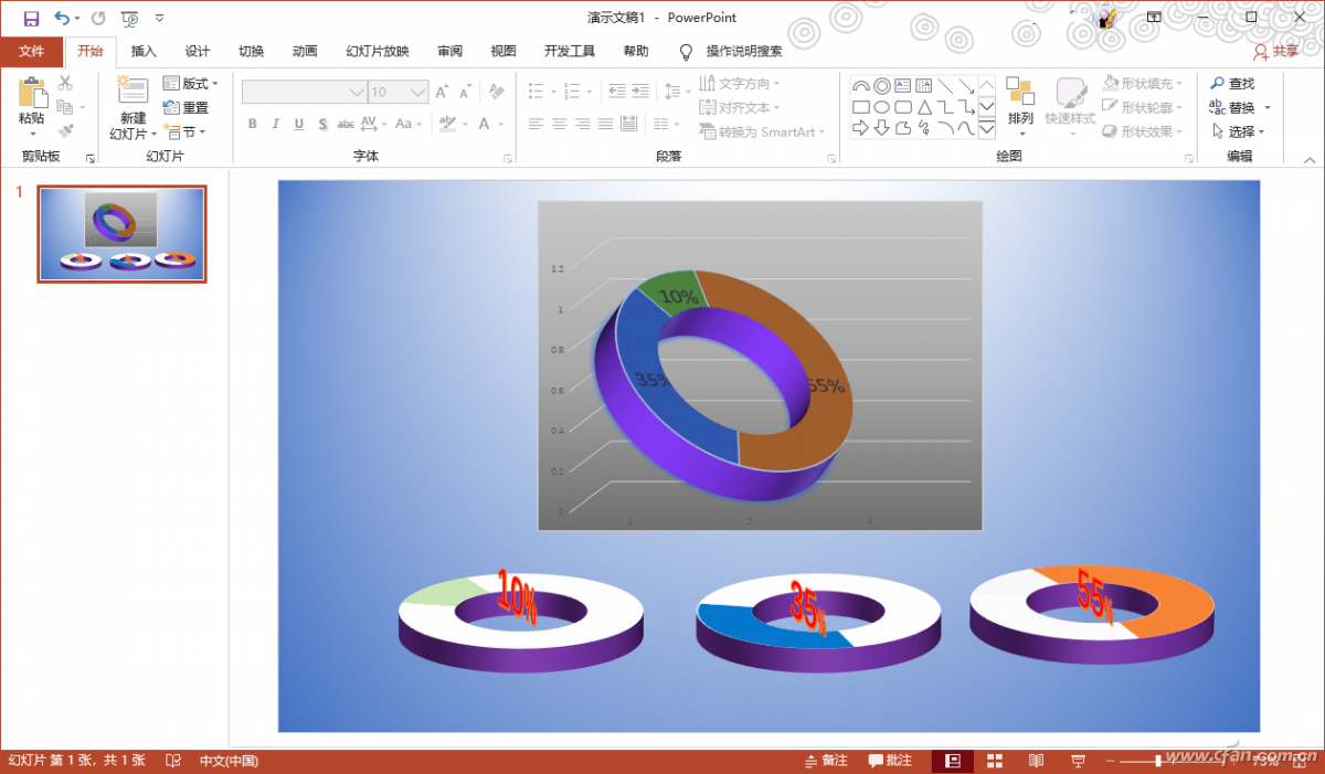 辦公小技巧:操作更簡單 製作ppt 3d圓環圖